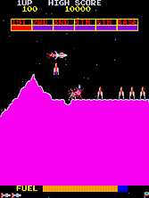 Snapshot:  Scramble (bootleg on Galaxian hardware)